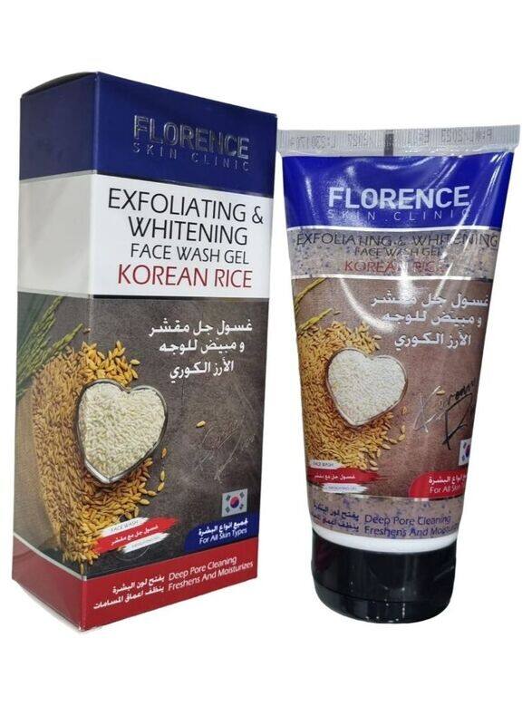 

Florence Exfoliating Whitening Face Wash Gel Korean Rice