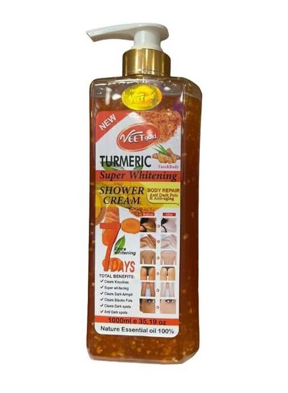 

Veet Gold Turmeric Super Whitening Shower Cream, 1000ml