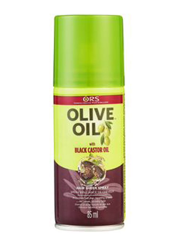 

ORS Olive Oil Black Castor Oil Hair Sheen Spray for All Hair Types, 85ml