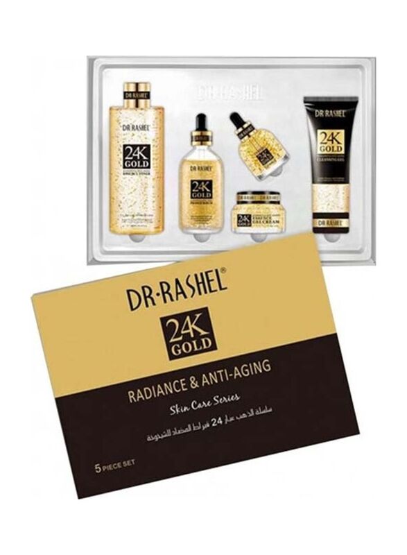 Dr Rashel 24K Gold Radiance And Anti-Aging Skin Care Set, 5 Pieces