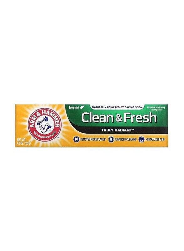 

Arm & Hammer Truly Radiant Spearmint Clean & Fresh Toothpaste, 121g