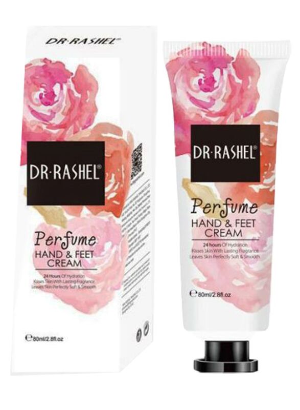 Dr Rashel Perfume Hand & Feet Cream, White, 80ml