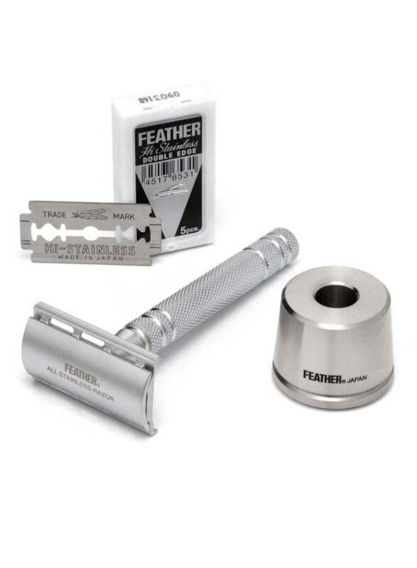 Feather Safety Razor Double Edge Razor Blades, Silver, 1 Piece