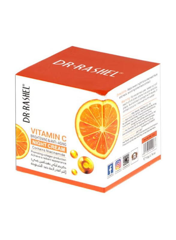 Dr. Rashel Vitamin C Brightening & Anti-aging Night Cream, 50gm