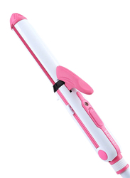 Kemei Multi Function 3 In 1 Ceramic Straighter, KM-1213, Pink