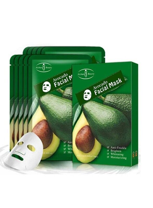 

Aichun Beauty Avocado Facial Mask, 10 x 25ml