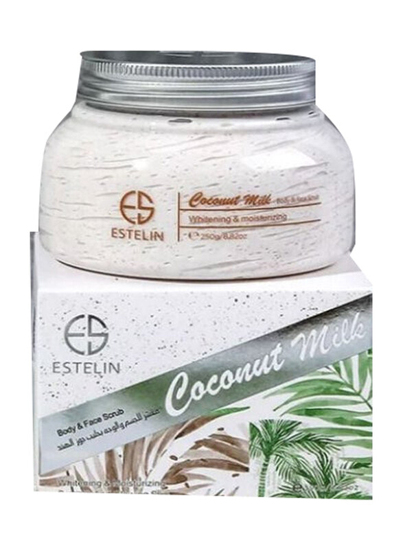

Estelin Coconut Milk Body and Face Scrub, 250 gm