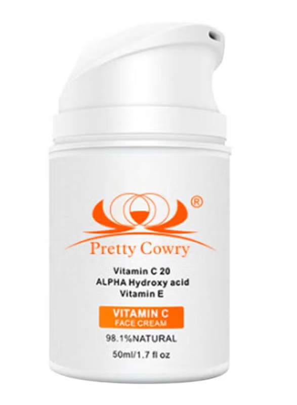 Pretty Cowry Hyaluronic Acid With Vitamin C Face Cream, 50ml