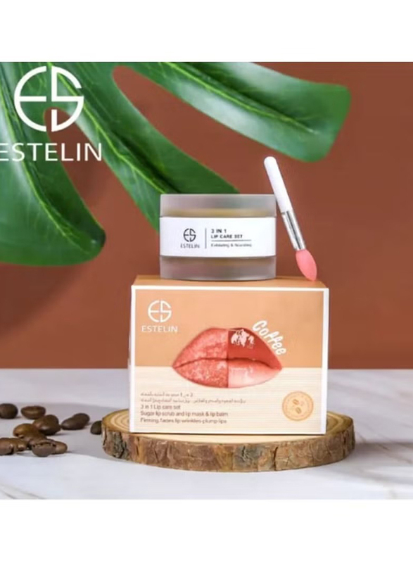 Estelin Coffee Sugar Lip Scrub And Lip Mask & Lip Balm, 5gm