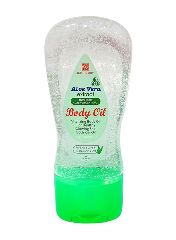 

Rose Berry Aloe Vera Extract Body Gel Oil, 200ml