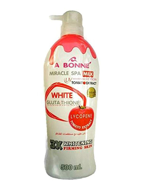 A Bonne Miracle Spa Milk Glutathione Lycopene Whitening Body Lotion, 500ml