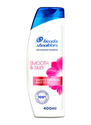 Head & Shoulders Smooth & Silky Anti-Dandruff Shampoo for Dry & Frizzy Hair, 400ml