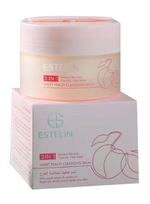 Estelin 3 IN 1 Sweet Peach Cleansing Balm, 100gm