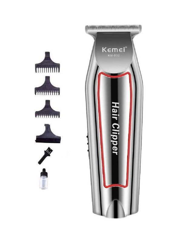 Kemei Cutting Machine Professional Hair Clipper, KM-032, Silver