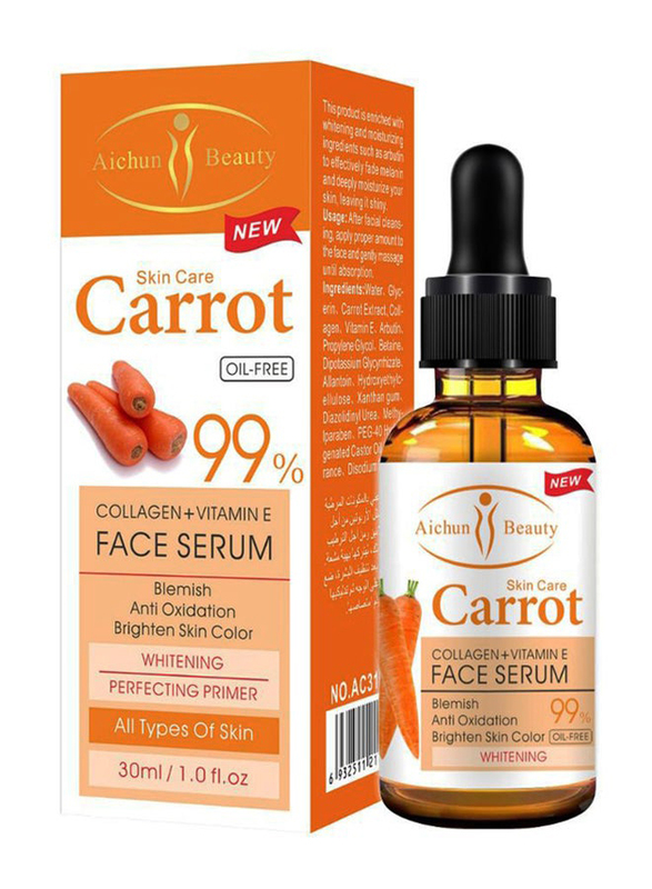 Aichun beauty Carrot Collagen Plus Vitamin-E Face Serum, 30ml