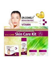 Dr. Comely Hyaluronic Collagen Protein Vitamin Skin Care Kit, 4 Pieces