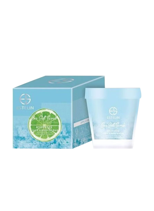 Estelin Hydrates Sea Salt Face Body Scrub, 280gm