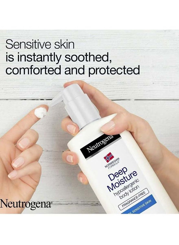 Neutrogena Naturals Visibly Renew Firming Body Lotion 400ml + Deep Moisture Body Lotion 400ml, 2 Pieces