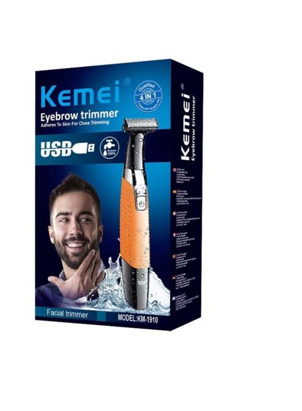 Kemei KM-1910 Rechargeable Electric Shaver, Multicolour