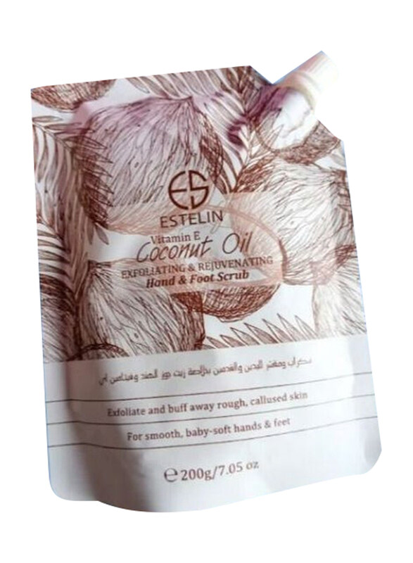

Estelin Coconut Oil & Vitamin E Exfoliating & Rejuvenating Hand & Foot Scrub, 200gm