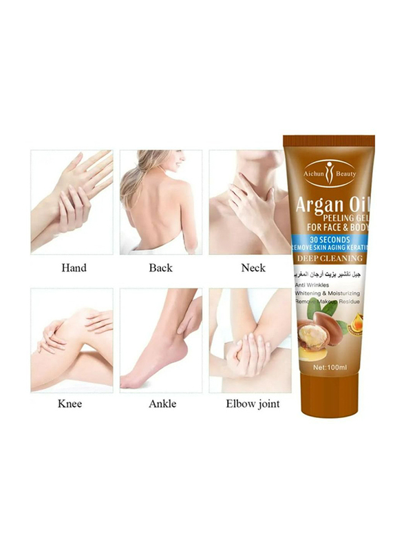 Aichun Beauty Deep Cleansing Argan Oil Peeling Gel, 100ml