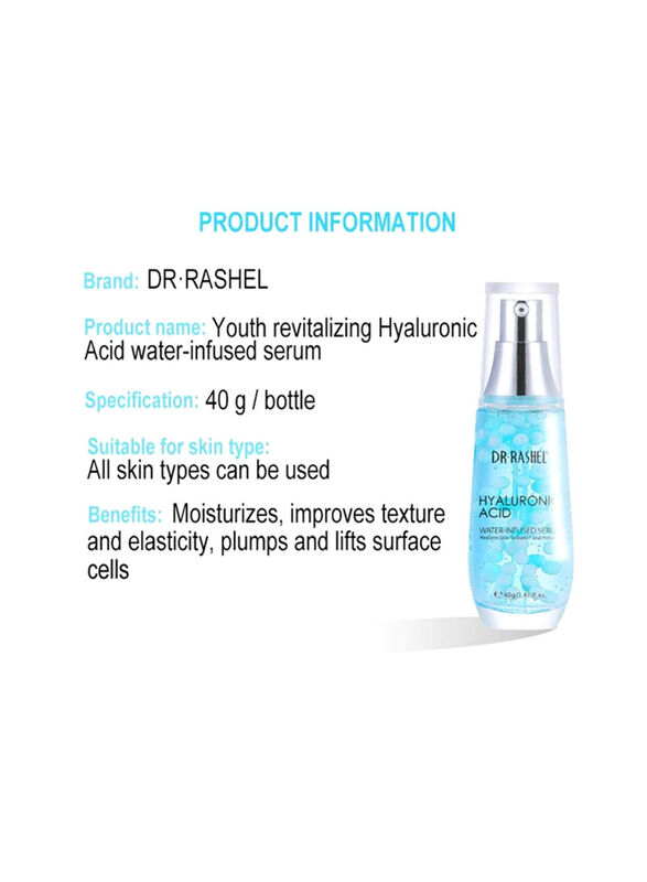 Dr. Rashel Hyaluronic Acid Water Infused Serum, 40gm