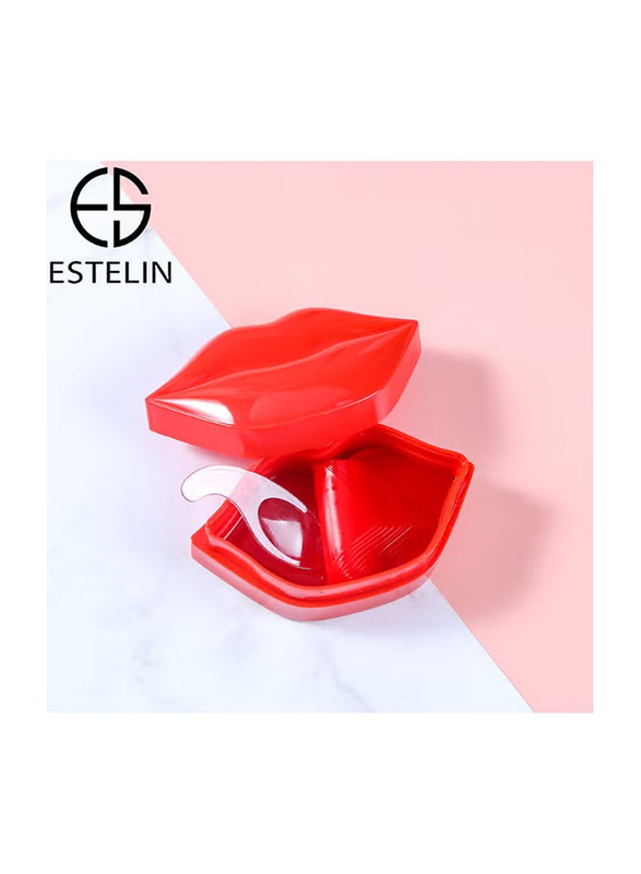 Estelin Fascinating Red Nourishing And Smoothing Lip Mask, 22 Pieces