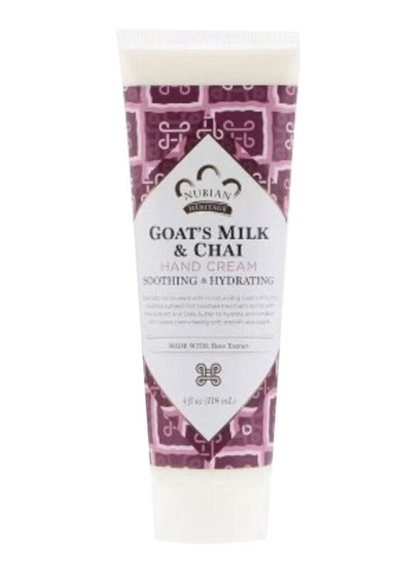 

Nubian Heritage Goat's Milk & Chai Hand Cream, 118gm