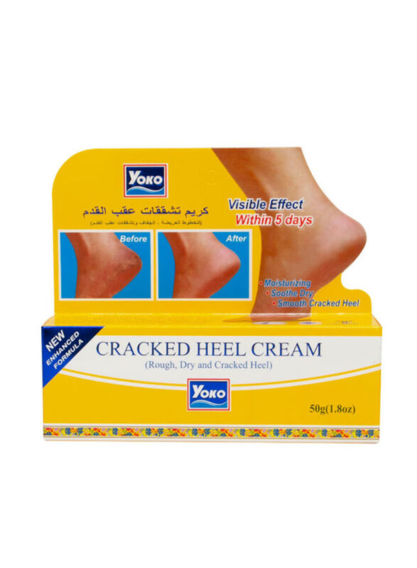 Yoko Cracked Heel Cream, Yellow, 50gm