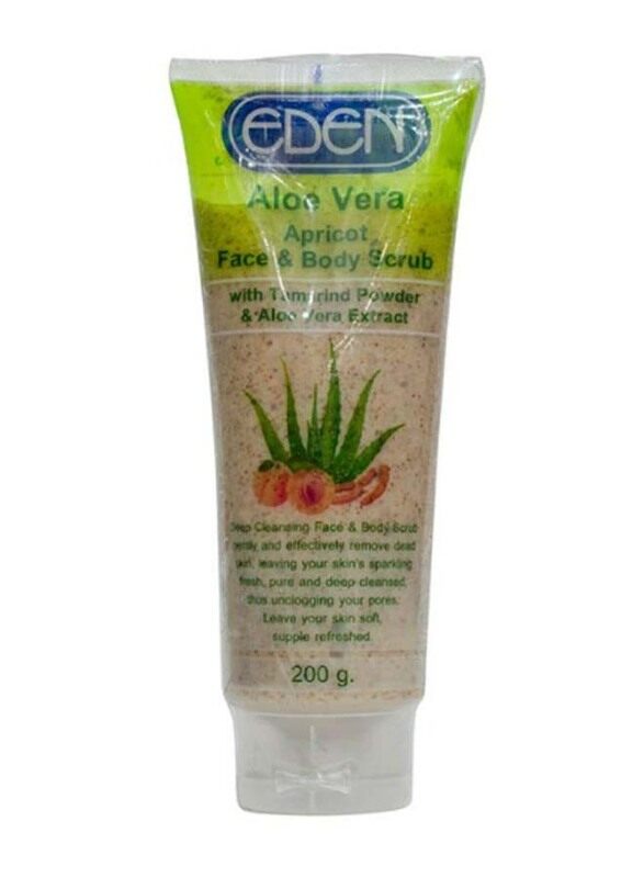 

Eden Aloe Vera Apricot Face & Body Scrub, 200g