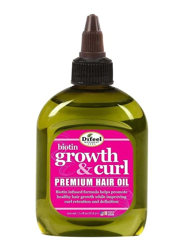 

Difeel Biotin Growth & Curl Premium Hair Oil for All Hair Types, 210ml