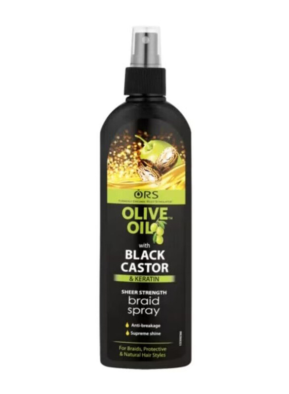 

ORS Olive Oil Black Castor & Keratin Braid Spray for All Hair Types, 250ml
