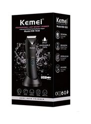 Kemei KM-1838 Professional Body Hair Trimmer, Black