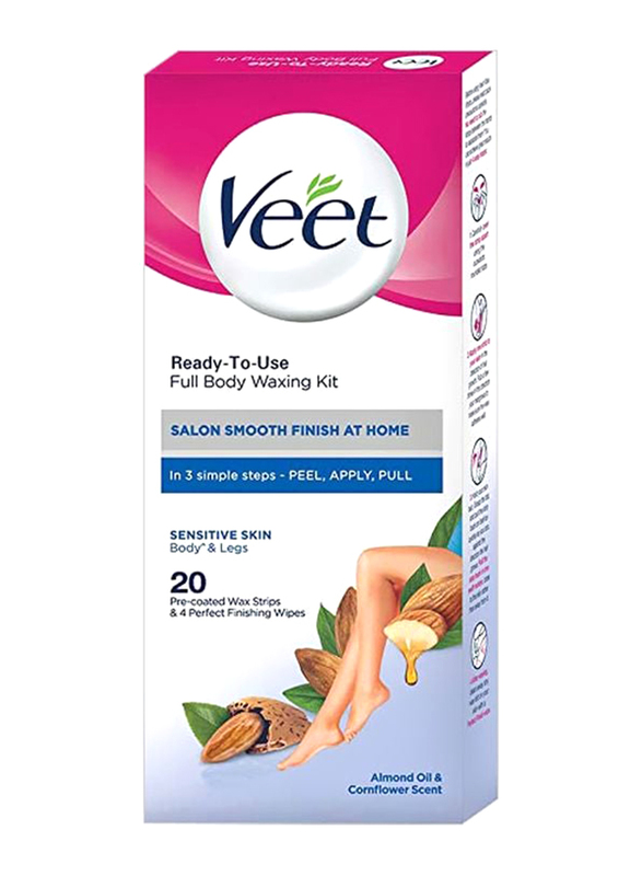 Veet Ready To Use Waxing Strip, 20 Strips