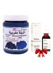 Kuwait Shop Moroccan Nella Mixture Soap & Peeling Solution Set, Pack of 2