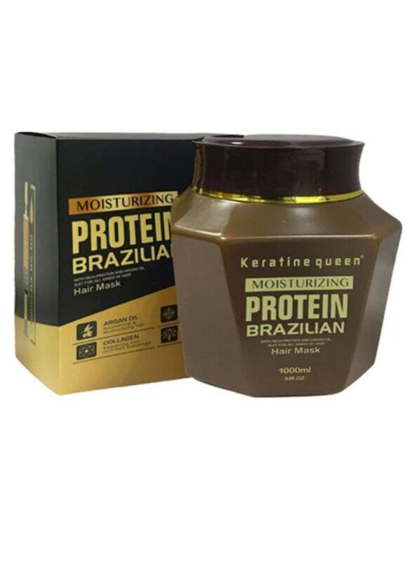 

Keratin Queen Brazilian Keratin Hair Mask for All Hair Types, 1000 ml