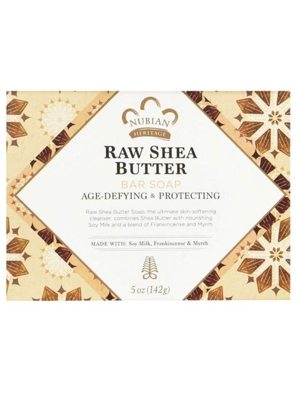 Nubian Heritage Raw Shea Butter Bar Soap Set, 6 x 5Oz