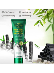 Aichun Beauty Best Anti Acne Oil Control Aloe Vera Bamboo Charcoal Foam Face Wash Gel Cleanser, 100ml