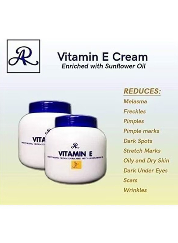 AR 2-Piece Vitamin E Moisturizing Cream And Vitamin E Sun Protect Q10 Plus Cream Set, 200gm
