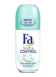 Fa Soft & Control 48h Fresh Jasmine Sent Roll-On, 50ml