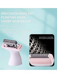 Kemei Professional Design 2 In 1 Multi-Function Waterproof Lady Shaver, KM-113, Pink