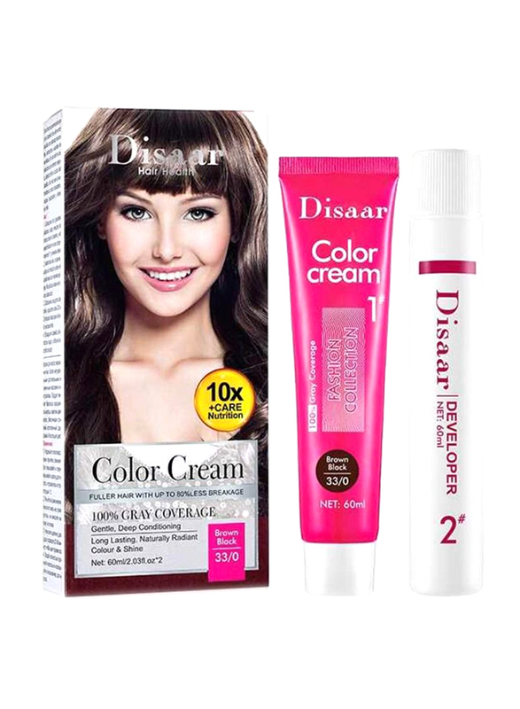 Disaar Fashion Collection Color Cream, 60ml, Brown Black 33/0