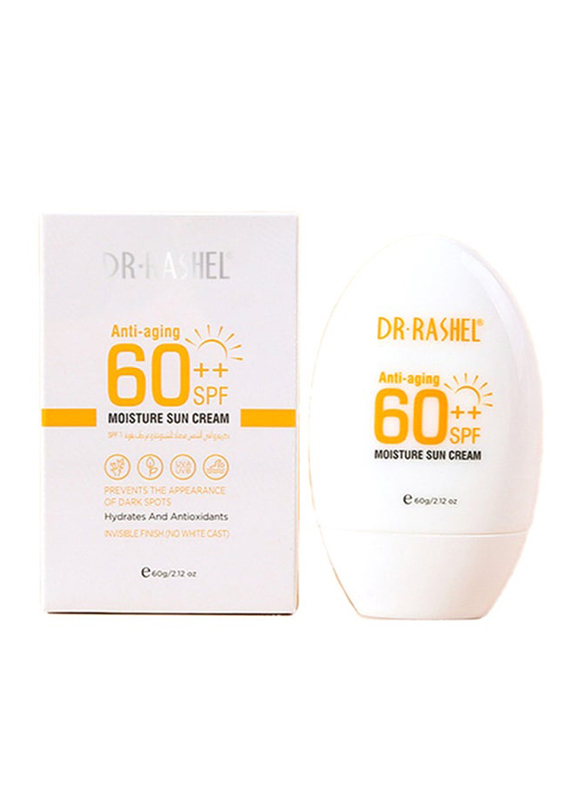 Dr. Rashel Anti-Aging SPF 60++ Moisturizing Sunscreen Cream, 60gm