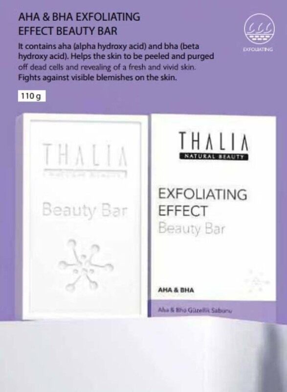 

Thalia Aha & Bha Exfoliating Beauty Soap, 110gm