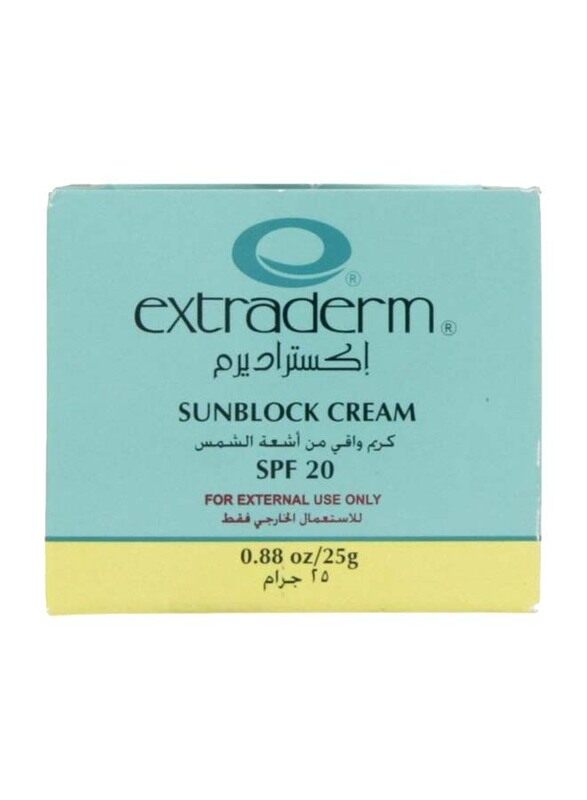 

Extraderm Sunblock Cream SPF 20, 25g