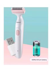 Kemei 2-in-1 Professional Design Multi-Function Waterproof Lady Shaver Kit, 1 Pack