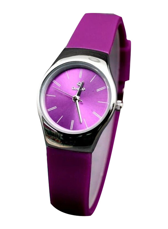 

Clasico Analog Watch for Women with Silicone Band, Fuschia Pink