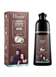 Disaar Ginseng Snake Oil Speedy Hair Color Shampoo, 400ml, Coffee Brown