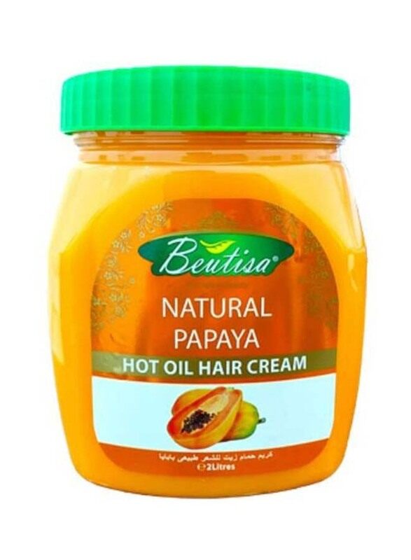 

Beutisa Natural Papaya Hot Oil Hair Cream for All Hair Types, 2L