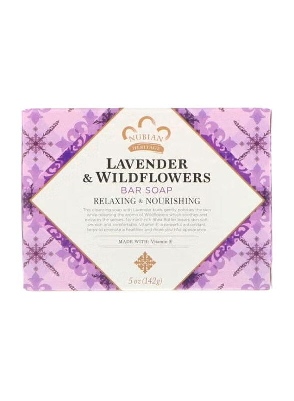 

Nubian Heritage Lavender And Wildflowers Soap Bar, 142g